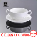 P&T porcelain factory, wholesale soup cups with saucers, porcelain soup bowl